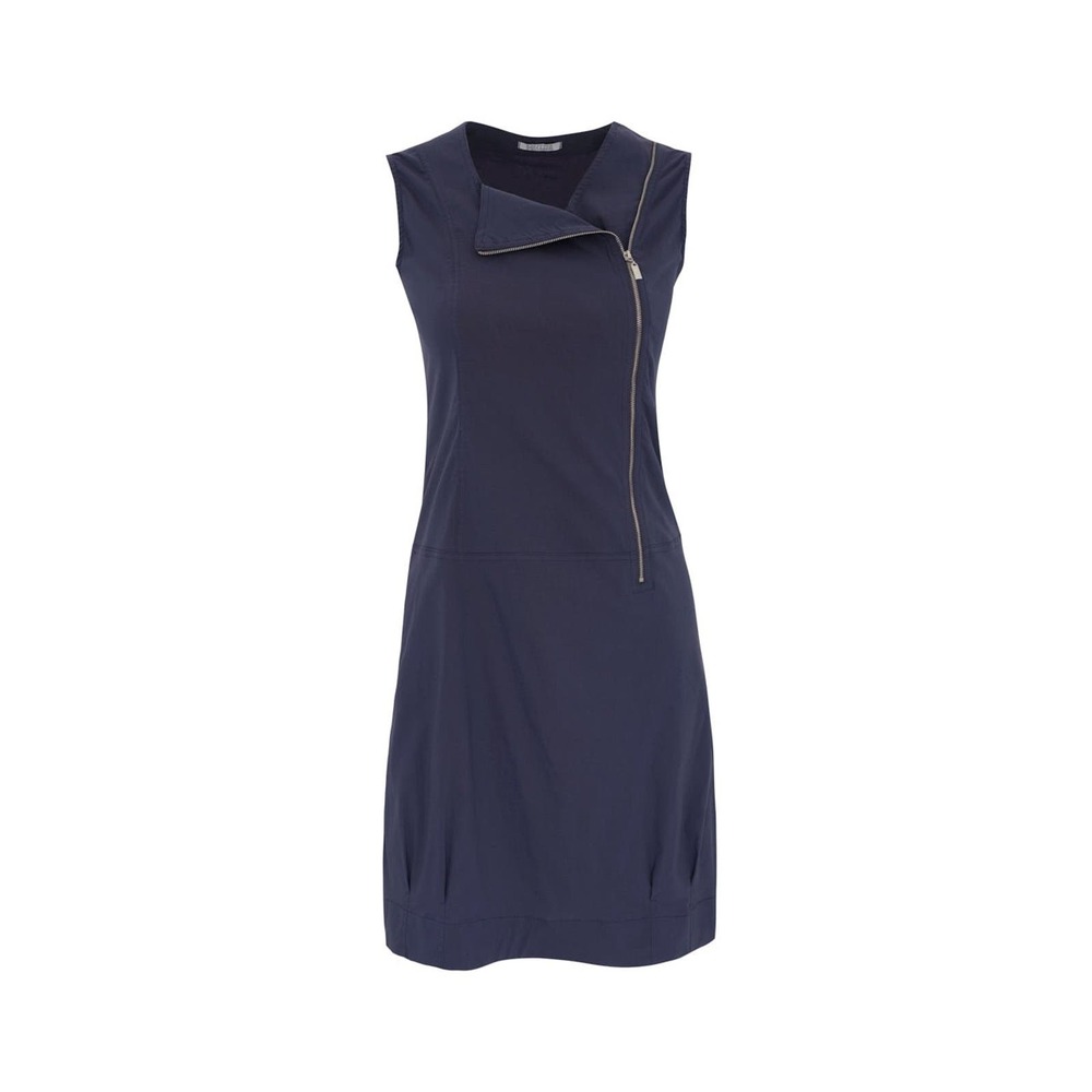Dolcezza Navy Dress Size XL Front Zipper Short Sleeveless Dress NWT Summer Dress - Picture 1 of 3